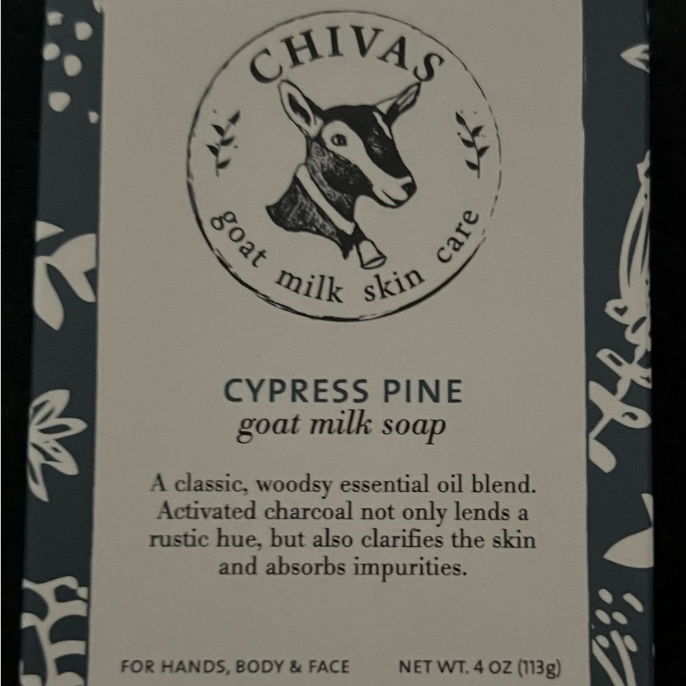 Chivas Cypress Pine Goat Milk Soap